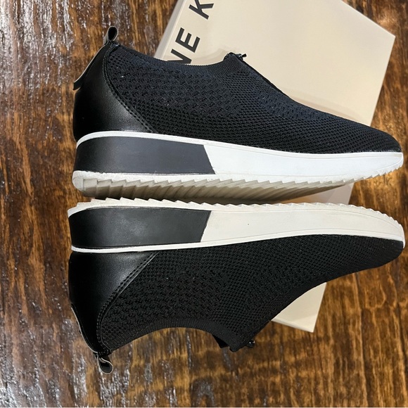 Anne Klein Terri Sporty black knit casual Sneakers - Picture 4 of 12